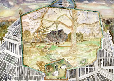 Temperate House - Kew Under Evening Sky by Michael Chase